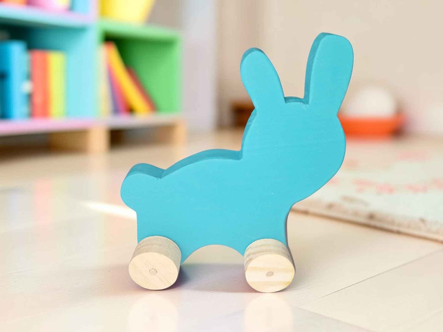 Wooden Bunny Push Toy