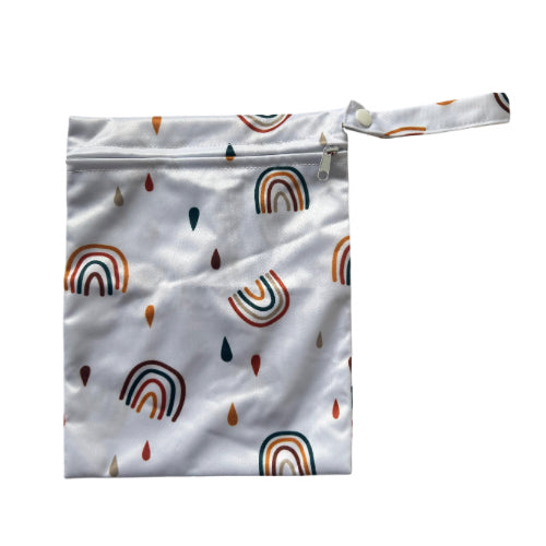 Rainbow themed mini wet bag