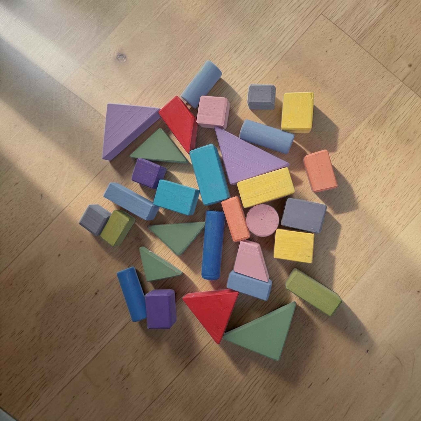 Wooden building blocks