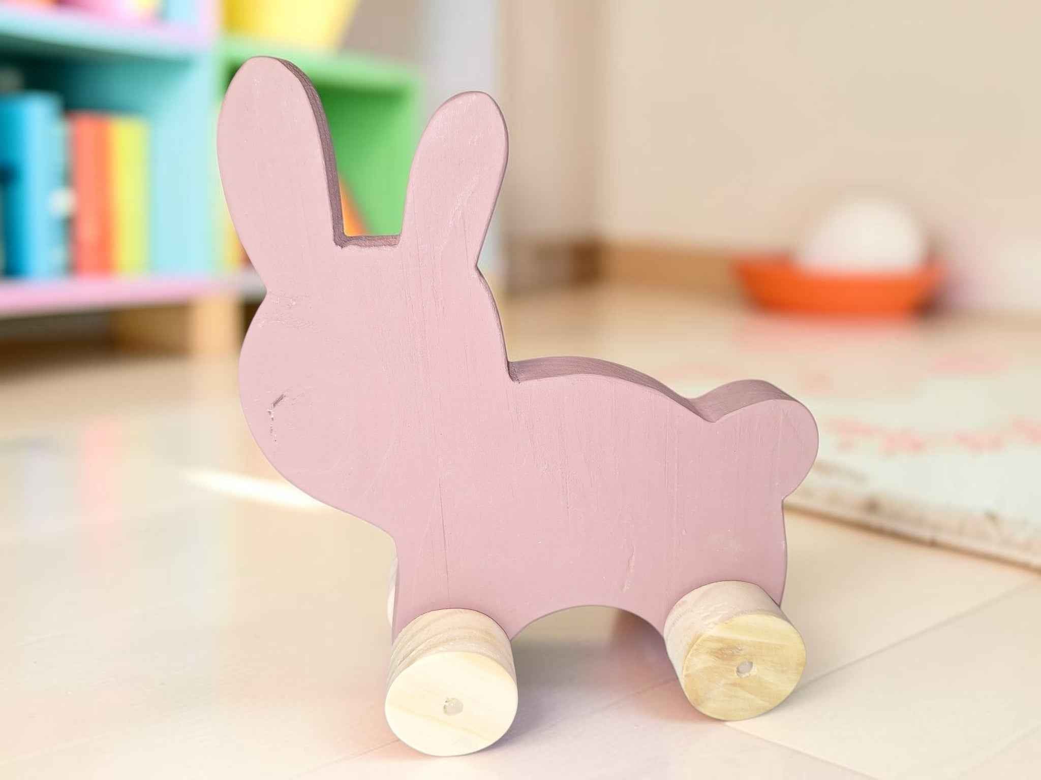 Wooden Bunny Push Toy