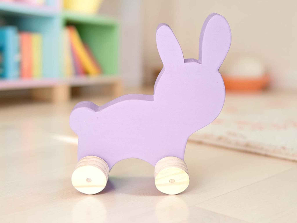 Wooden Bunny Push Toy