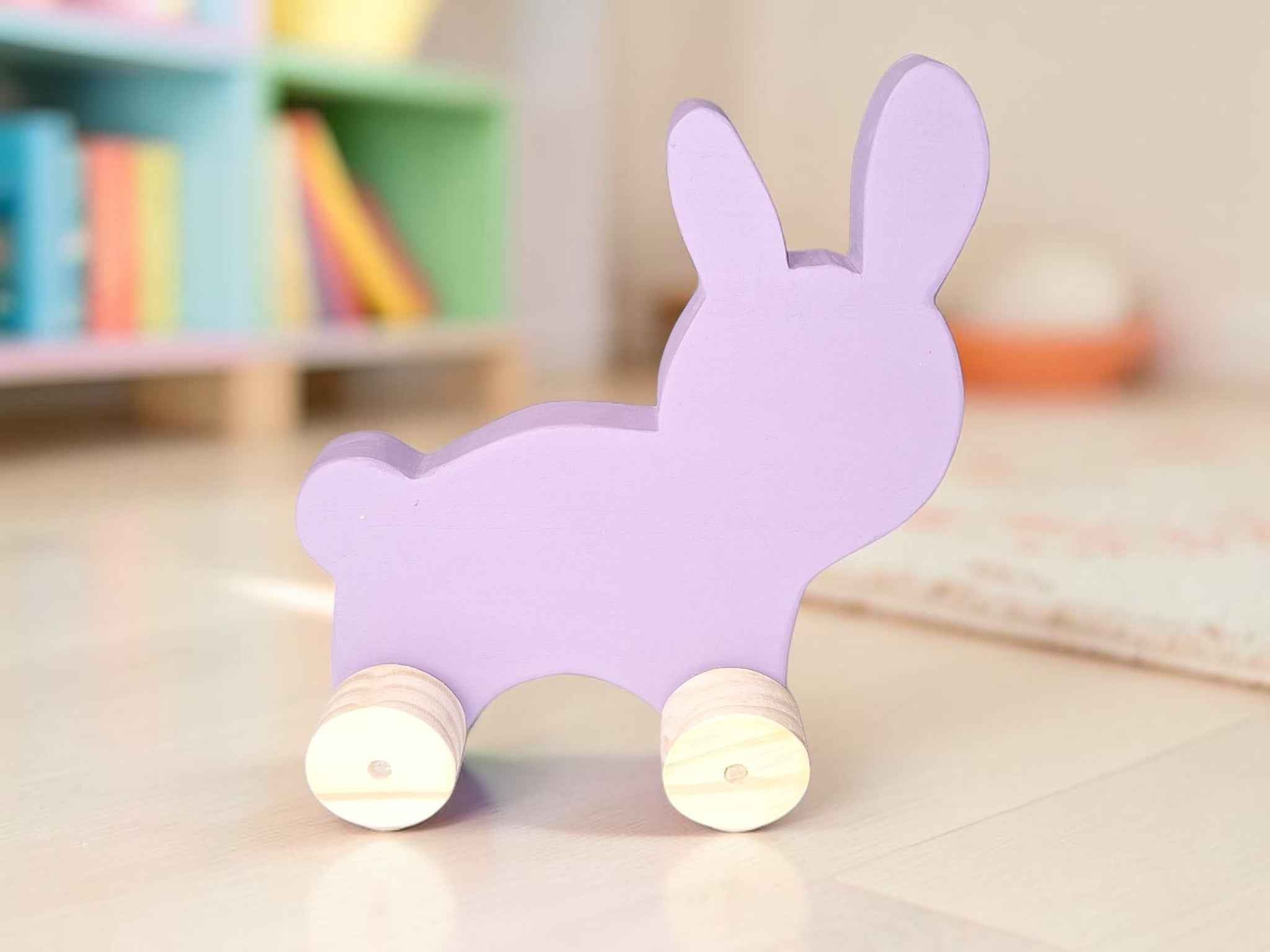Wooden Bunny Push Toy