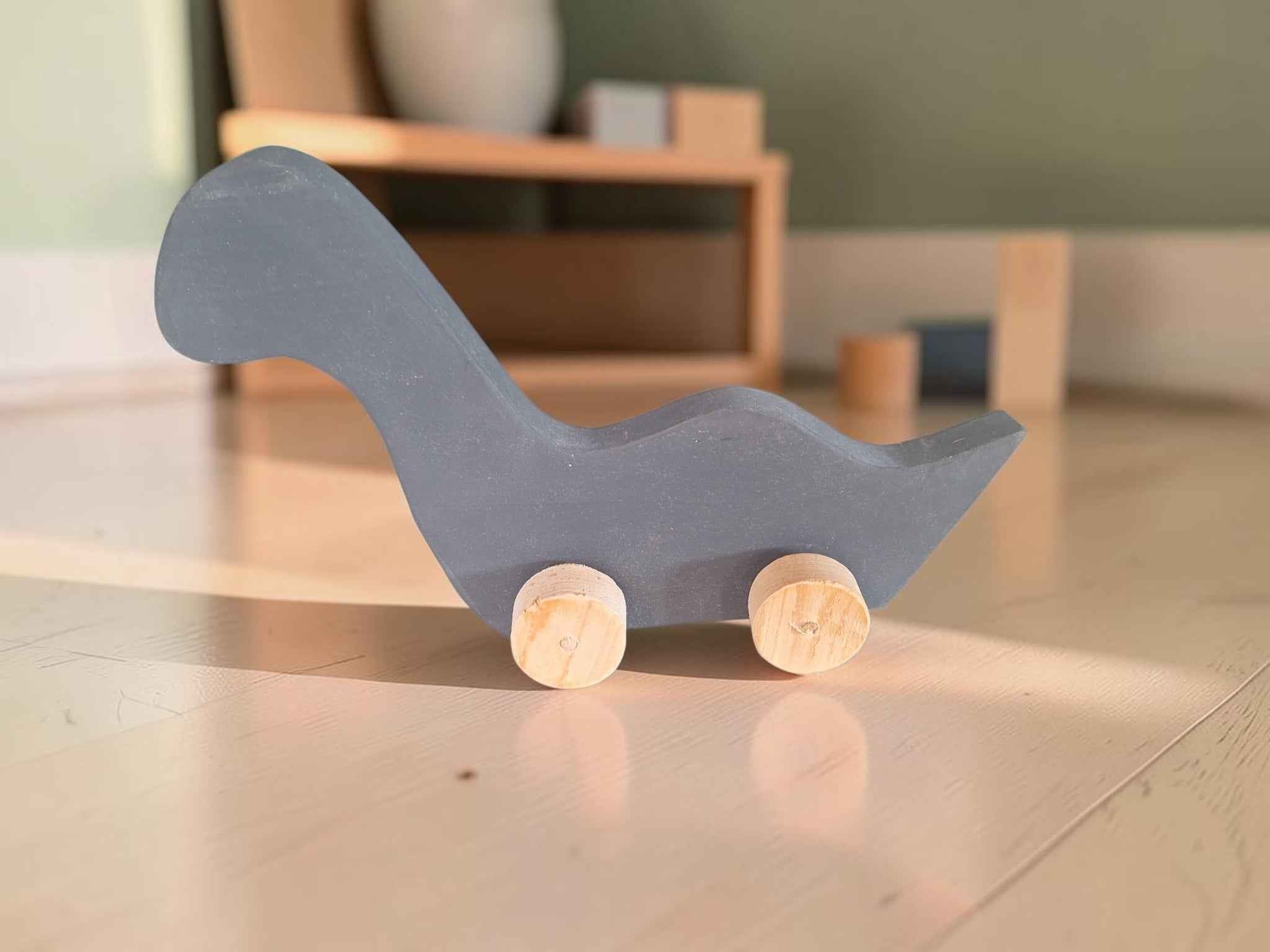 Wooden Dinosaur Push Toy