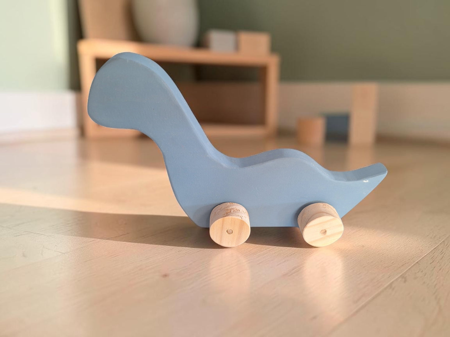 Wooden Dinosaur Push Toy