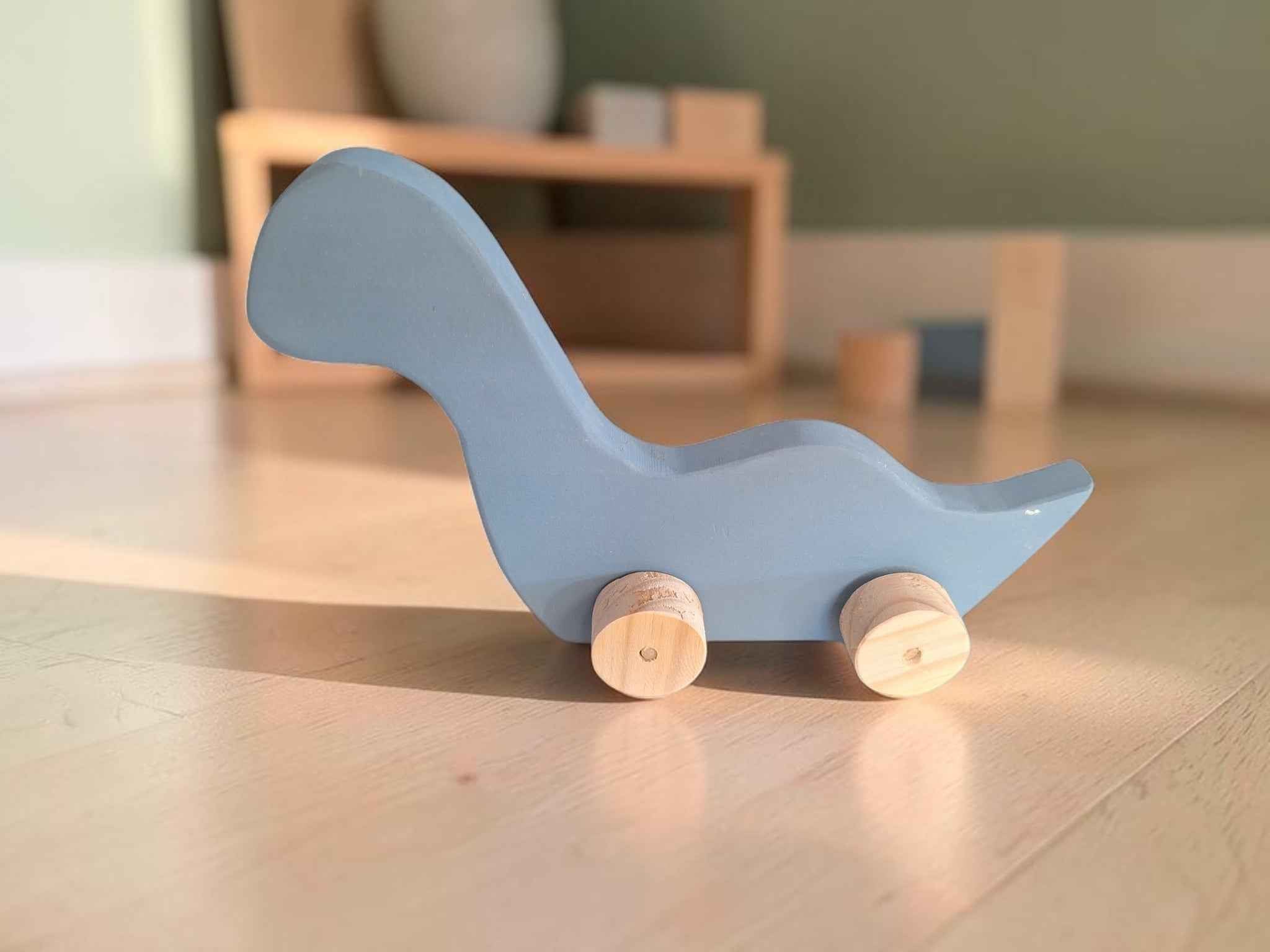 Wooden Dinosaur Push Toy
