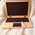 Wooden Chalkboard Laptop