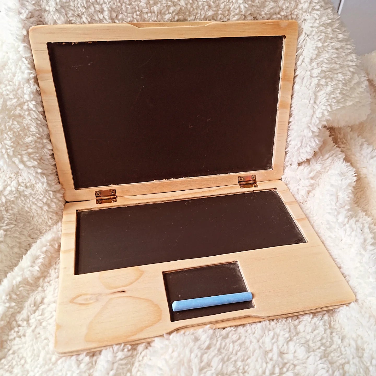 Wooden Chalkboard Laptop