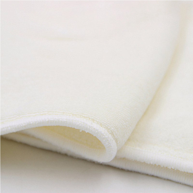 Close up of a stacked pure bamboo/terry bamboo cloth nappy inserts