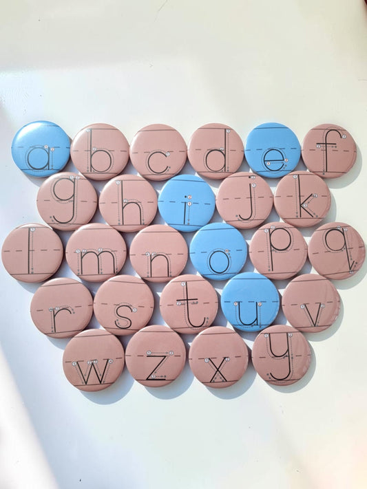 Magnetic Traceable Alphabet Tiles – Lowercase