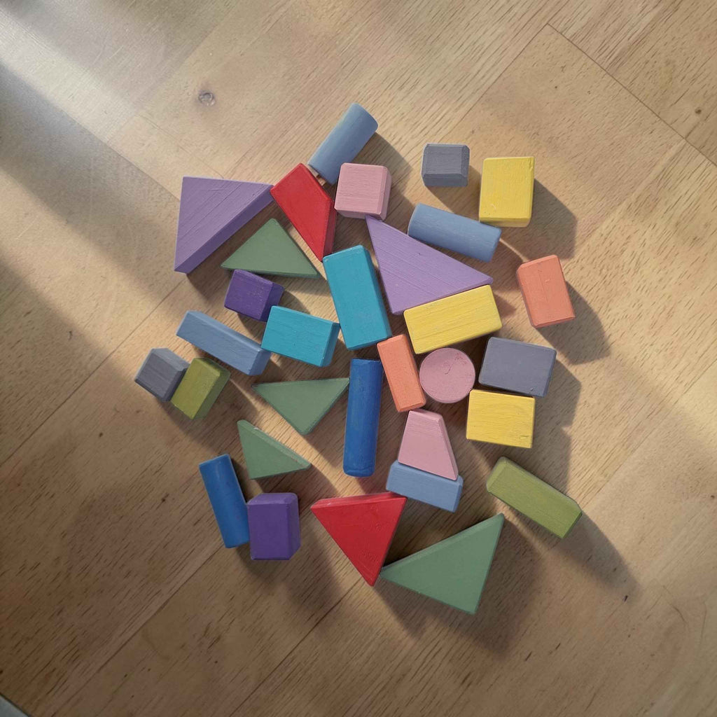 Wooden building blocks