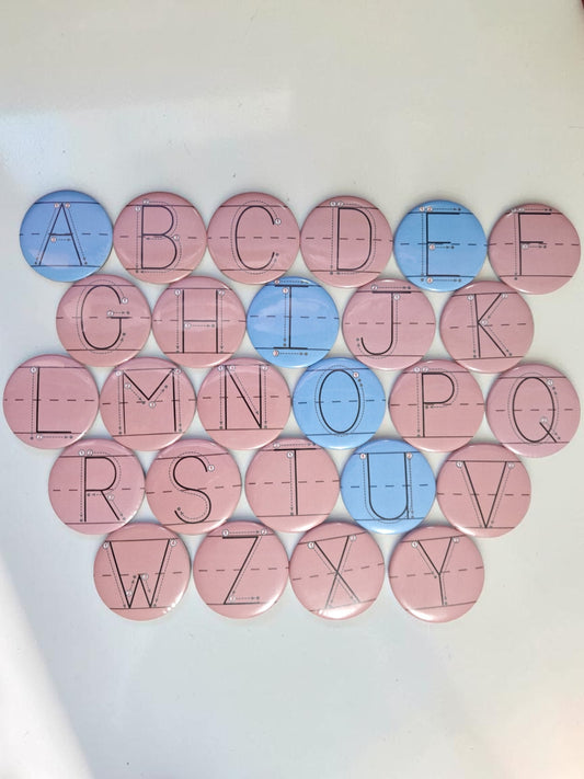 Magnetic Traceable Alphabet Tiles – Uppercase